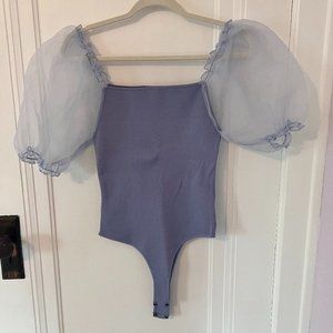 ASTR Light Blue Body Suit Size M
